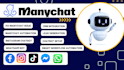 build manychat bots automation chatbot telegram whatsapp bot discord bot