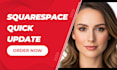 update your squarespace site in 24 hours banners, hours, and quick fixes