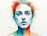 draw your portrait in a watercolor