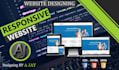 build a responsive  website and do website design