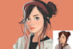 create cute cartoon avatar from your photo