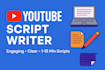 write scripts for youtube and social media