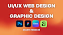 do UI UX web design and graphic design