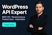 fix wordpress API issues, integrate rest API, ecommerce API, store automation