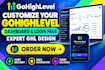 customize your gohighlevel dashboard and login page, expert ghl design