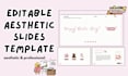 create aesthetic presentation slides template
