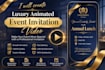 design a premium animated event invitation video