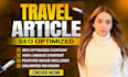 write SEO travel articles, travel blogs, and destination guides