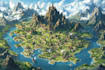 make fantasy map illustration for novels and games