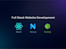 build modern websites and web apps using nextjs, react, nodejs, tailwind