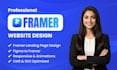 design a modern responsive and smooth interaction website in framer