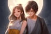 make anime  couple character art