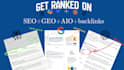 deliver GEO SEO, aeo optimisation, and backlinks monthly
