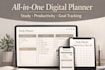 design aesthetic digital planners  and custom planner and printable notebook