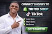 connect shopify to tiktok shop and sync products inventory orders