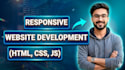 develop a fully responsive website using HTML, CSS ,js