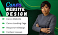 canva website design canva landing page canva website