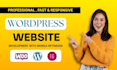 develop fully responsive wordpress websites with free hosting