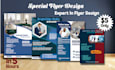 create professional and modern flyer design in 5 hours