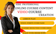 do academic course writing, homeschool curriculum design, lms setup