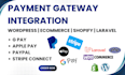 integrate google pay, apple pay, stripe, paypal, and other payment gateways