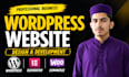 design and develop professional wordpress website, business website development