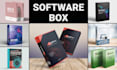 design software box, product mockup, and box design