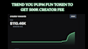 telegram promotion trend pump fun token on dex to get 100k creator fee