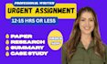 write case study analysis, apa paper, assignment, research and summaries