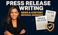 write a professional press release and guide your news distribution