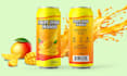 create juice label can label beverage label water bottle and packaging