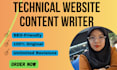 write SEO technical content for your tech blog