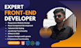 be your front end developer using HTML CSS javascript react js and tailwind CSS