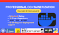 containerize app on AWS, gcp, azure using docker,  containerd