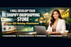 build shopify store design shopify dropshipping SEO marketing expert