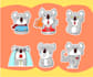 make sticker cute cartoon source file