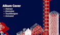 create an abstract style album cover using touchdesigner