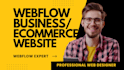 do modern ecommerce webflow website design, webflow expert