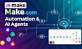 create make com automation and build ai agent workflows that boost speed