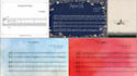 create a professional scrolling sheet music and score video
