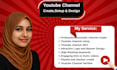 do youtube channel create professionally and setup with full SEO