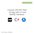 make an asp dot net web app with c sharp and mssql database