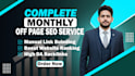 do monthly off page seo with high da backlinks