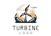 make an modern creative super turbine logo design