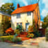 do an watercolor house portrait