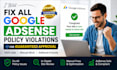 fix all google adsense policy violations for guaranteed approval