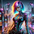 design anime character , cyberpunk character