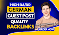 do white hat SEO backlinks through german guest posts