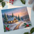 create a beautiful illustrated christmas card