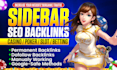 build sidebar blogroll SEO backlinks for link building